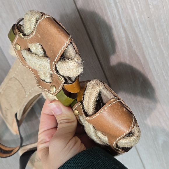 Prada Women Italy Heels Sandals Shoes Sz 39.5/8.5 - Picture 4 of 14